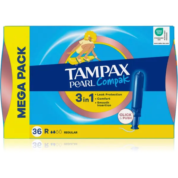 Tampax Tampax Pearl Compak Regular tamponi s aplikatorom 36 kom