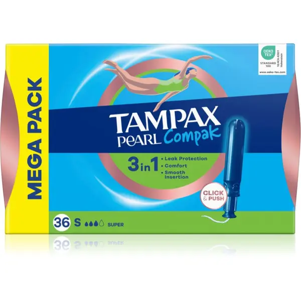 Tampax Tampax Pearl Compak Super tamponi s aplikatorom 36 kom