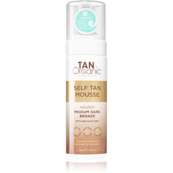 TanOrganic TanOrganic The Skincare Tan pjena za samotamnjenje nijansa Medium Dark Bronze 120 ml