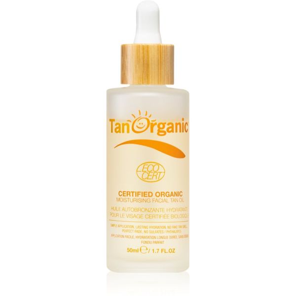 TanOrganic TanOrganic The Skincare Tan ulje za samotamnjenje za lice nijansa Light Bronze 50 ml