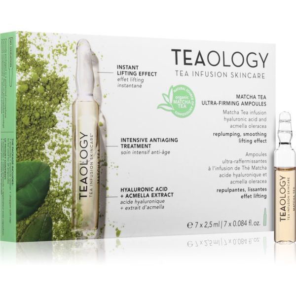 Teaology Teaology Anti-Age Matcha Tea Ultra-Firming Ampoules ampule za hidrataciju i zatezanje kože 7x2,5 ml