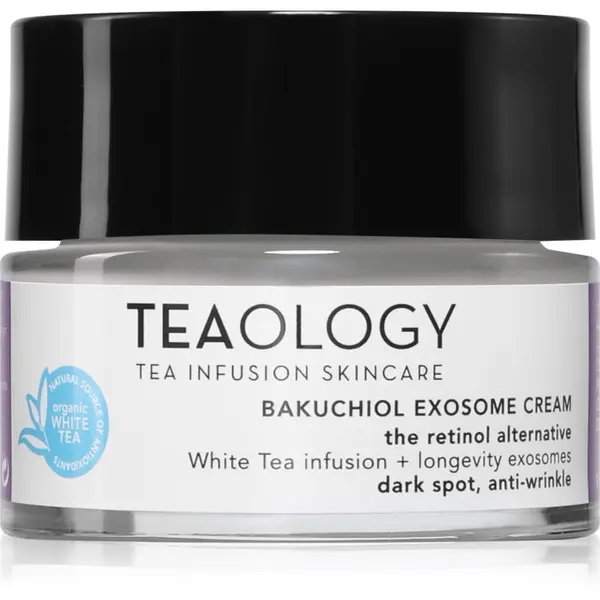 Teaology Teaology Bakuchiol Infusion Exosome Cream hidratantna krema za pomlađivanje protiv tamnih mrlja 50 ml