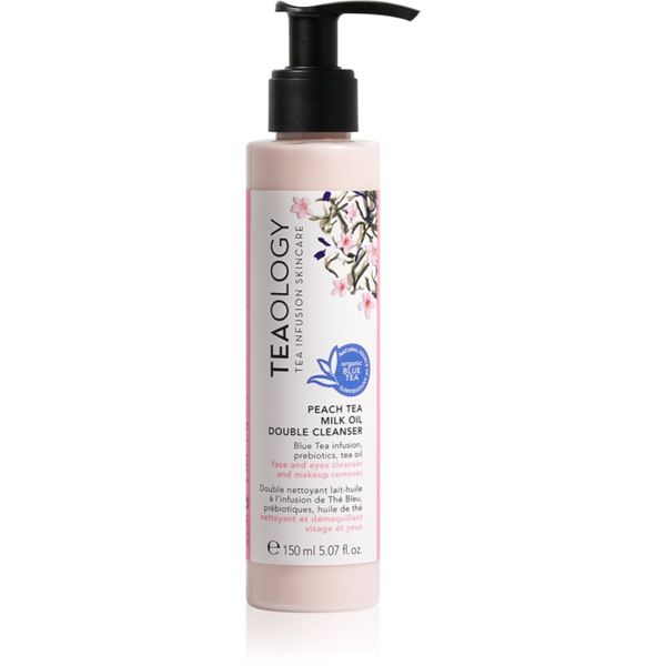 Teaology Teaology Cleansing Peach Tea Milk Oil Double Cleanser mlijeko za skidanje šminke s uljem 150 ml