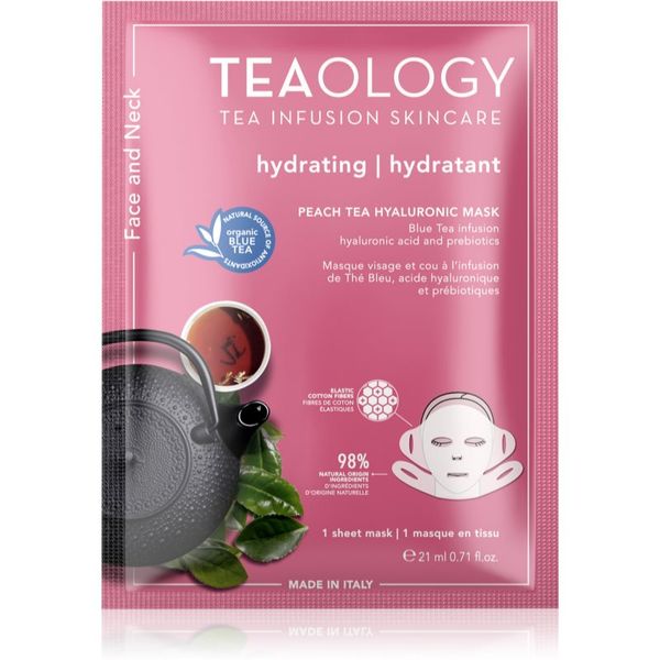 Teaology Teaology Face Mask Peach Tea Hyaluronic hidratantna sheet maska 21 ml
