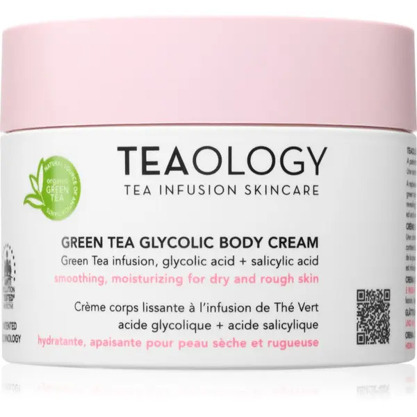 Teaology Teaology Green Tea Glycolic Body Cream hidratantna krema za tijelo s pomlađujućim učinkom 260 ml