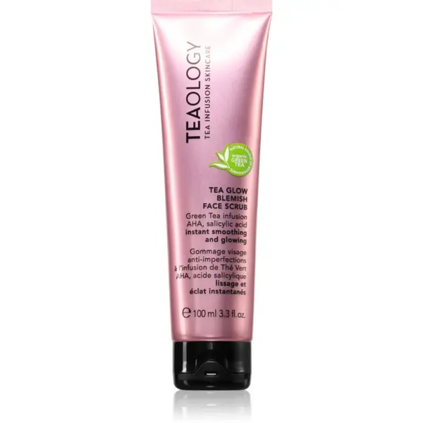 Teaology Teaology Tea Glow Blemish Face Scrub piling za čišćenje lica za nepravilnosti na koži lica 100 ml
