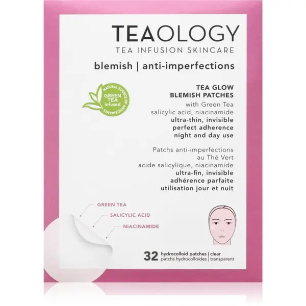 Teaology Teaology Tea Glow Blemish Patch flasteri za problematičnu kožu lica protiv akni 32 kom