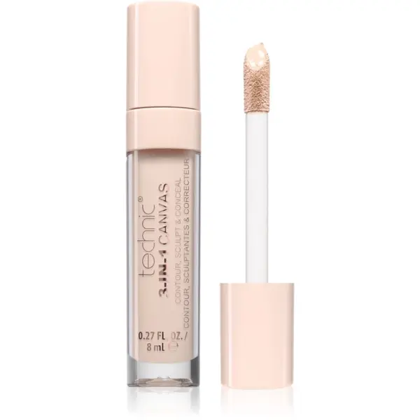 Technic Cosmetics Technic Cosmetics 3-In-1 Canvas dugotrajni korektor nijansa Porcelain 8 ml
