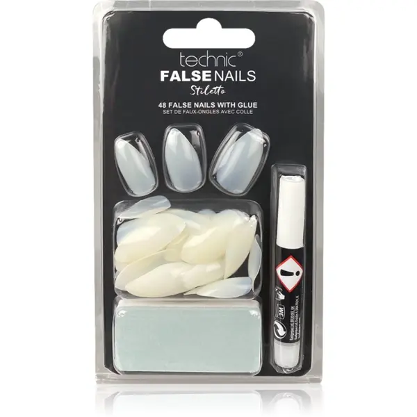Technic Cosmetics Technic Cosmetics False Nails Stiletto Umjetni nokti 48 kom