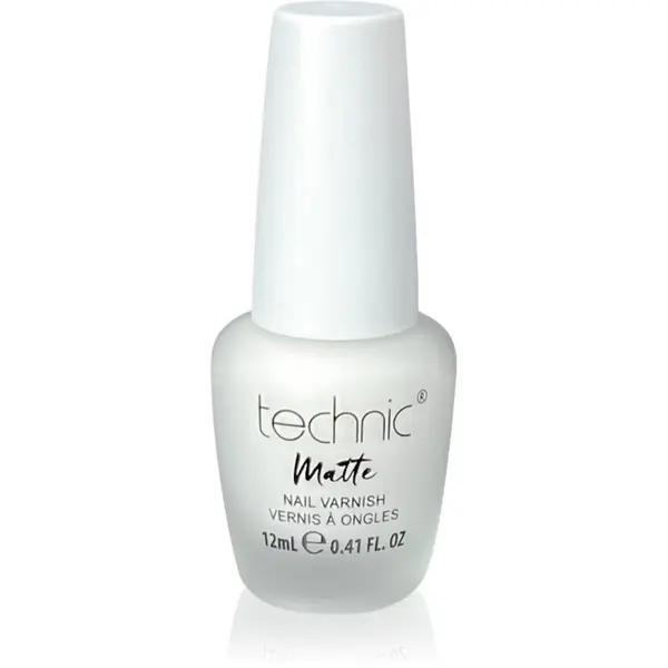 Technic Cosmetics Technic Cosmetics Matte Nail Varnish dugotrajni lak za nokte s mat efektom nijansa White 12 ml