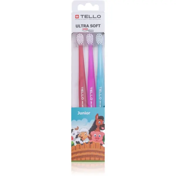 TELLO TELLO 4480 Junior 3pack dječja četkica za zube 3 kom
