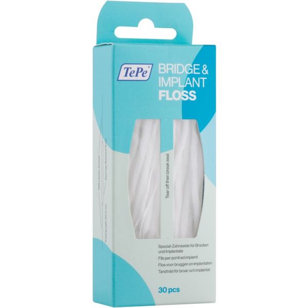 TePe TePe Bridge & Implant Floss specijalni konac za zube za čišćenje implantata 30 kom