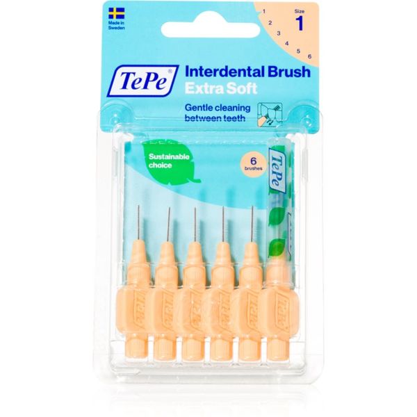 TePe TePe Interdental Brush Extra Soft međuzubne četkice Orange 0,45 mm 6 kom
