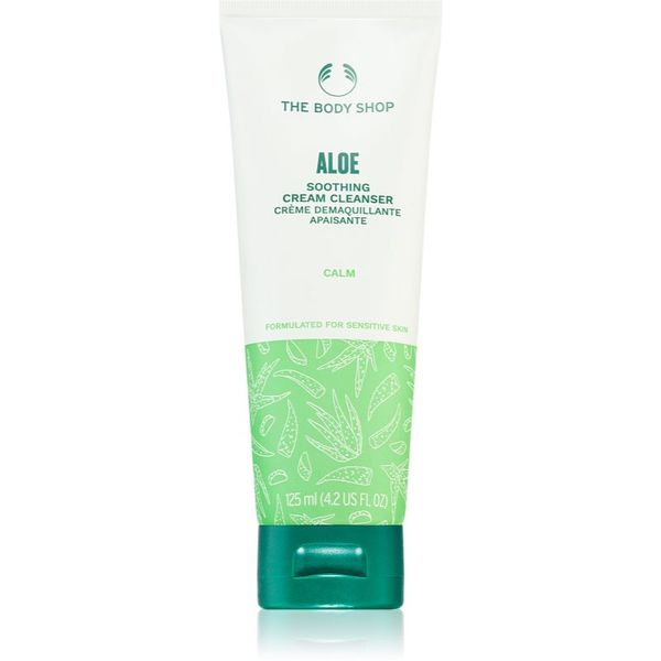The Body Shop The Body Shop Aloe Soothing Cream Cleanser mlijeko za čišćenje za smirenje kože lica 125 ml