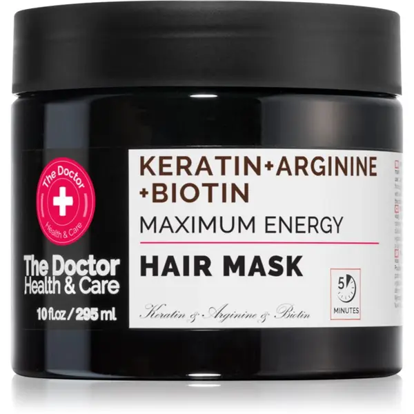 The Doctor The Doctor Keratin + Arginine + Biotin Maximum Energy keratin maska za kosu 295 ml