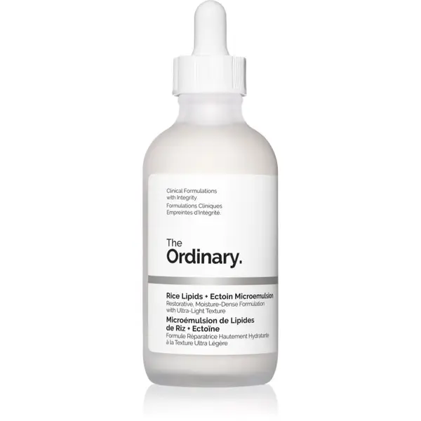 The Ordinary The Ordinary Rice Lipids + Ectoin Microemulsion blaga hidratantna emulzija za smirenje kože lica 120 ml