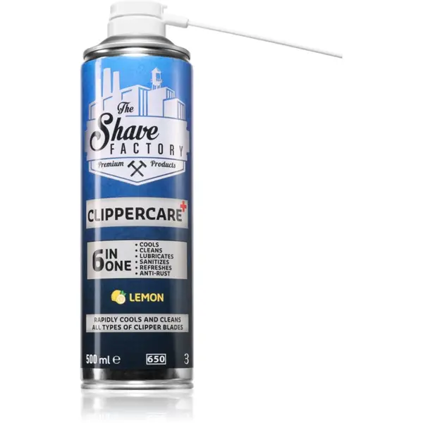 The Shave Factory The Shave Factory Clippercare 6 in 1 sprej za električne aparate za brijanje 500 ml