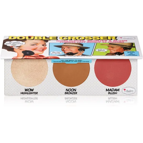 theBalm theBalm Double Crosser® paleta za lice 3 u 1 8.5 g