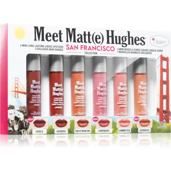 theBalm theBalm Meet Matt(e) Hughes Mini Kit San Francisco set tekućih ruževa za dugotrajni efekt