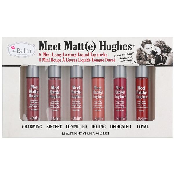 theBalm theBalm Meet Matt(e) Hughes Mini Kit set tekućih ruževa (za dugotrajni efekt)