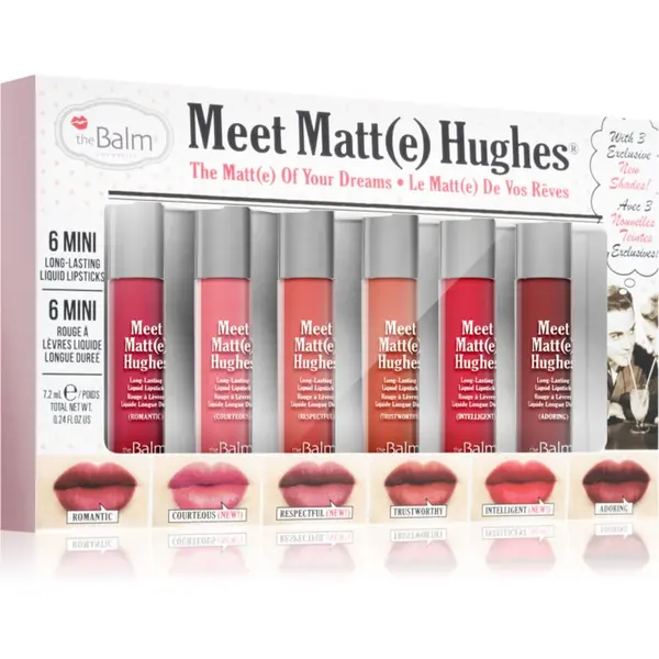theBalm theBalm Meet Matt(e) Hughes Vol. 12 set za usne s mat učinkom