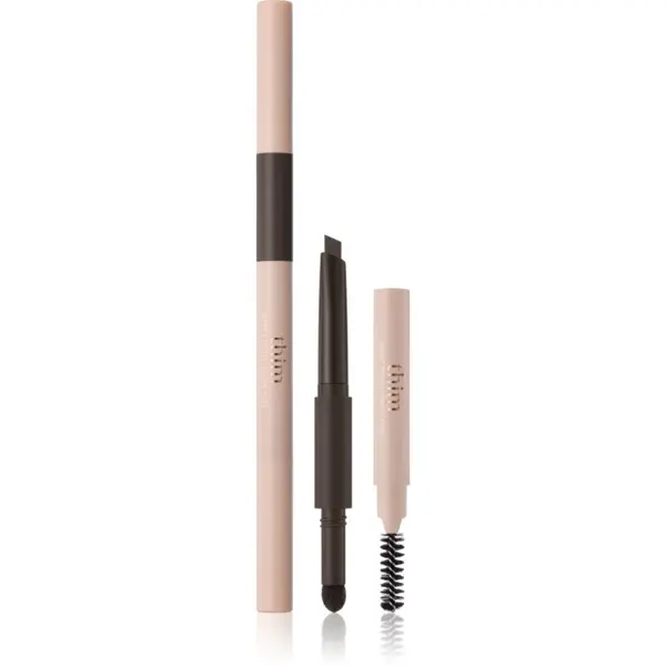thim thim Artist Touch Brow Duo dvostrana olovka za obrve sa četkicom nijansa 03 Black Brown 0.6 g