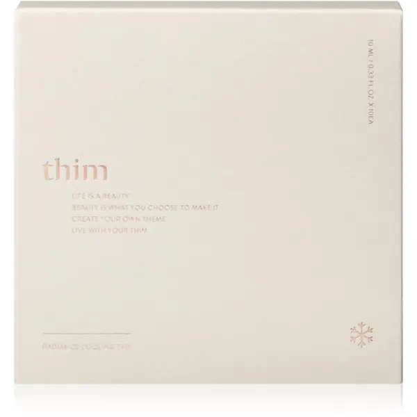 thim thim Radiance Cooling Pad blazinice natopljene tonerom sa učinkom hlađenja 10 kom