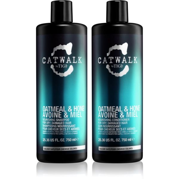TIGI TIGI Catwalk Oatmeal & Honey ekonomično pakiranje(za oštećenu kosu) za žene