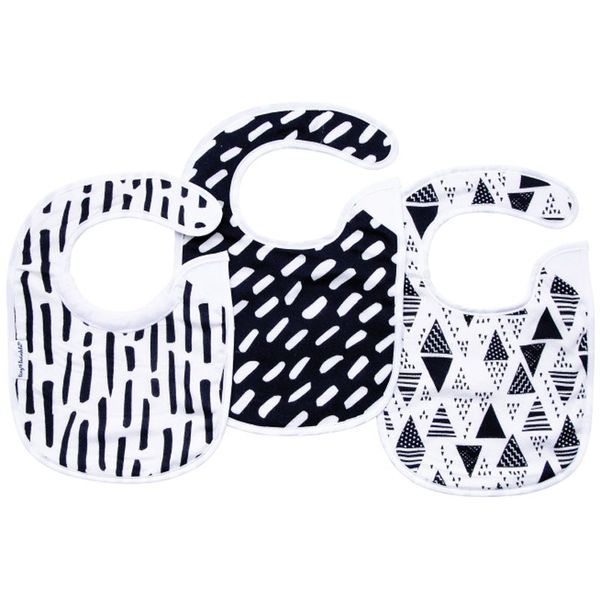 Tiny Twinkle Tiny Twinkle Kaffle Set podbradnik Black & White 3 kom