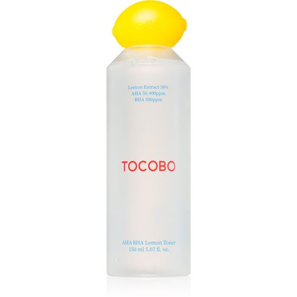 TOCOBO TOCOBO AHA BHA Lemon Toner posvjetljujući tonik za ujednačavanje tena lica 150 ml
