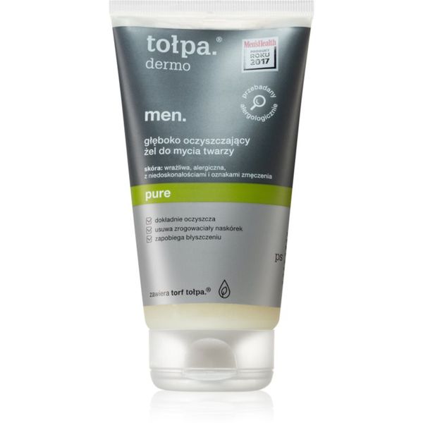 Tołpa Tołpa Dermo Men gel za dubinsko čišćenje za lice 150 ml