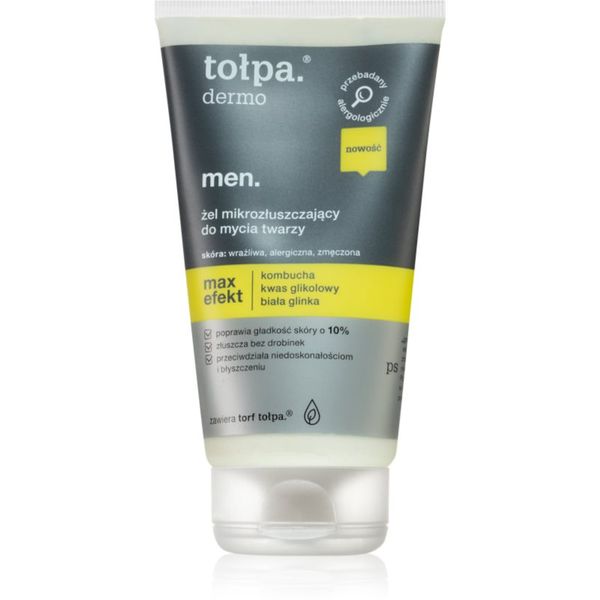 Tołpa Tołpa Dermo Men Max Effect eksfolijacijski gel za čišćenje za muškarce 150 ml