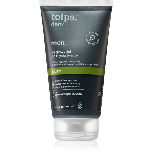 Tołpa Tołpa Dermo Men Pure gel za pranje lica s aktivnim ugljenom 150 ml
