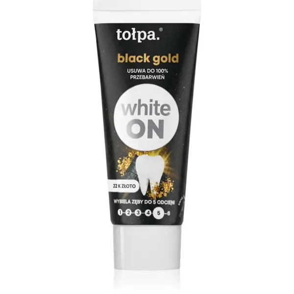 Tołpa Tołpa On White Black Gold pasta za izbjeljivanje zuba 20 ml