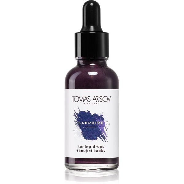 Tomas Arsov Tomas Arsov Sapphire Toning Drops njega za kosu za posvijetljenu, hladno plavu kosu s pramenovima 30 ml
