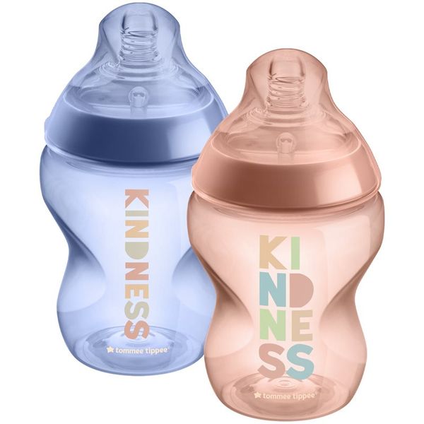 Tommee Tippee Tommee Tippee Closer To Nature Anti-colic Kindness bočica za bebe Slow Flow 0m+ 2x260 ml