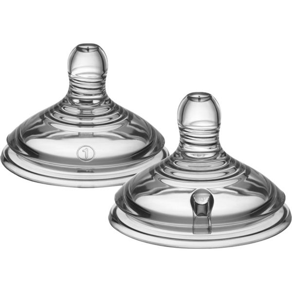 Tommee Tippee Tommee Tippee Natural Start Anti-Colic Teat sisač za bočicu Slow Flow 0m+ 2 kom