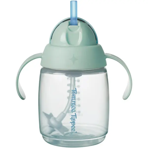 Tommee Tippee Tommee Tippee Trainer Straw šalica za učenje pijenja s utegom 6m+ Green 240 ml