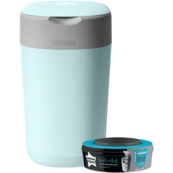 Tommee Tippee Tommee Tippee Twist & Click Blue koš za pelene + zamjenska kaseta 1 kom