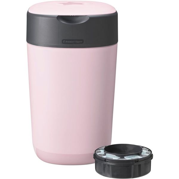 Tommee Tippee Tommee Tippee Twist & Click Pink koš za pelene + zamjenska kaseta 1 kom