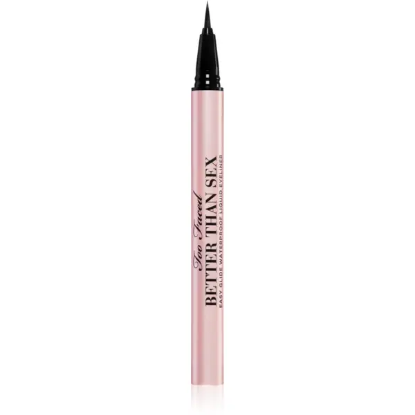 Too Faced Too Faced Better Than Sex Easy Glide Waterproof Liquid Eyeliner dugotrajni tuš za oči nijansa Black 6 ml