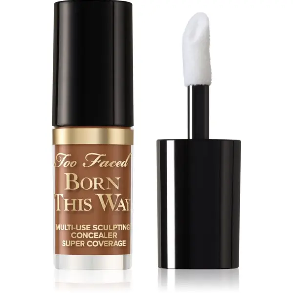 Too Faced Too Faced Born This Way Super Coverage Multi-Use Concealer Travel Size dugotrajni korektor za punu pokrivenost nijansa Chestnut 2 ml