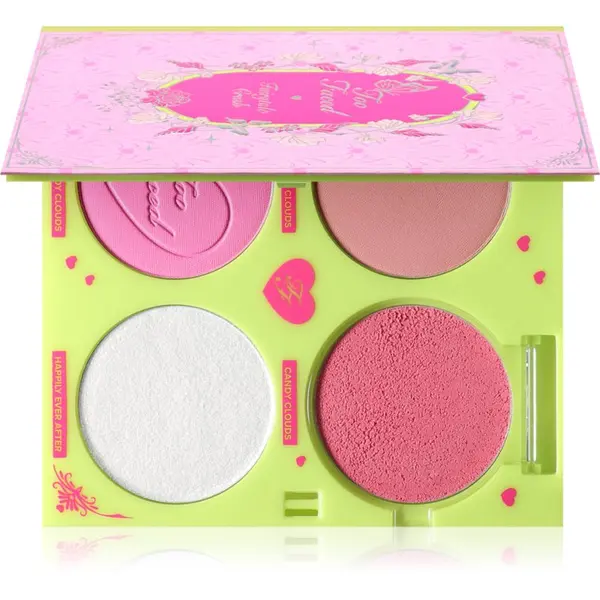 Too Faced Too Faced Holiday Fairytale Crush Blush & Highlighter Set paleta rumenila za konturiranje s highlighterom 10 g
