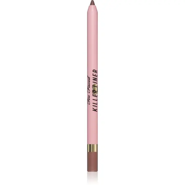 Too Faced Too Faced Killer Liner 36 Hour Waterproof Gel Eyeliner Pencil vodootporna gel olovka za oči za dugotrajni efekt nijansa Killer Taupe 1,2 g