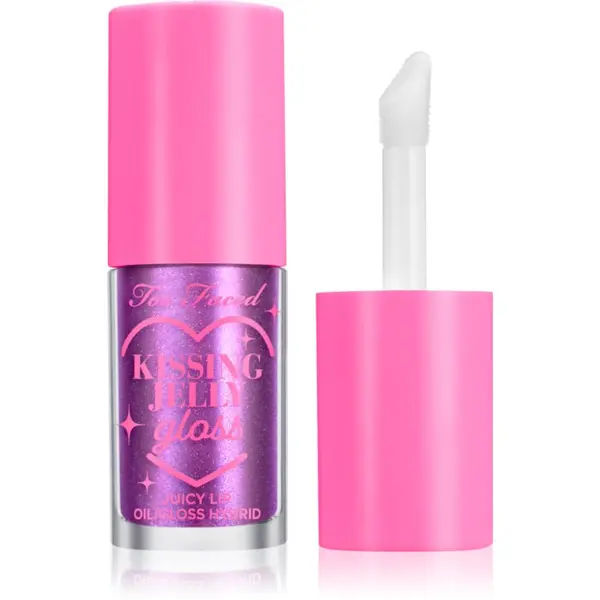 Too Faced Too Faced Kissing Jelly Lip Oil Gloss uljno sjajilo za usne za intenzivnu hidrataciju nijansa Birthday Kiss 4.5 ml