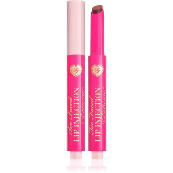 Too Faced Too Faced Lip Injection Extreme Plumping Clicks sjajilo za usne za veći volumen u sticku nijansa Feelin' Spicy 1.5 g