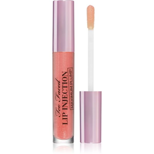Too Faced Too Faced Lip Injection Maximum Plump Extra Strength Lip Plumper Gloss dugotrajno sjajilo za usne za veći volumen nijansa Cotton Candy Kisses 4 g