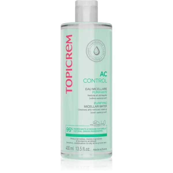 Topicrem Topicrem AC Purifying Micellar Water micelarna voda za čišćenje za masno lice sklono aknama 400 ml