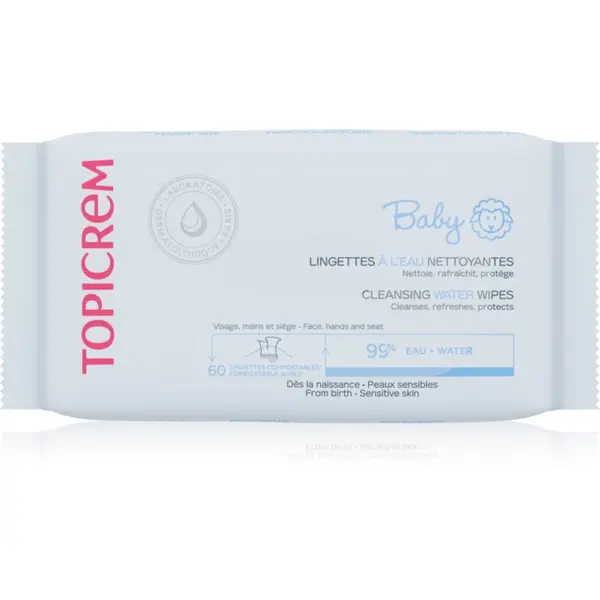 Topicrem Topicrem BABY Cleansing Water Wipes vlažne maramice za djecu 60 kom