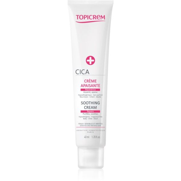 Topicrem Topicrem CICA Soothing Cream intenzivna obnavljajuća krema za nadraženu kožu 40 ml